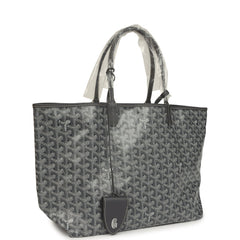 Goyard Goyardine Grey St. Louis PM Tote Bag Palladium Hardware