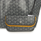 Goyard Goyardine Grey St. Louis PM Tote Bag Palladium Hardware