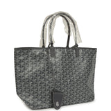 Goyard Goyardine Grey Saint Louis PM Tote Bag Palladium Hardware - Thumbnail View 2