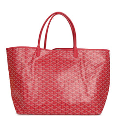 Goyard Goyardine Fuchsia Saint Louis GM Tote Bag Palladium Hardware
