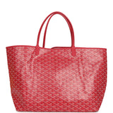 Goyard Goyardine Fuchsia Saint Louis GM Tote Bag Palladium Hardware