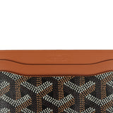 Goyard Goyardine Canvas Sky Black and Brown Saint-Sulpice Card Wallet - Thumbnail View 7