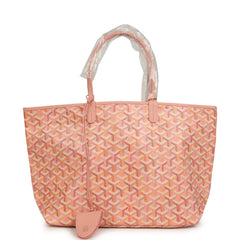 Goyard Goyardine Powder Pink Saint Louis PM Tote Palladium Hardware