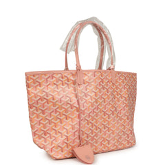 Goyard Goyardine Powder Pink Saint Louis PM Tote Palladium Hardware