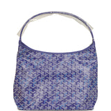 Goyard Goyardine Blueberry Purple Boheme Hobo Bag Palladium Hardware