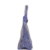 Goyard Goyardine Blueberry Purple Boheme Hobo Bag Palladium Hardware