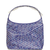 Goyard Goyardine Blueberry Purple Boheme Hobo Bag Palladium Hardware