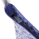 Goyard Goyardine Blueberry Purple Boheme Hobo Bag Palladium Hardware