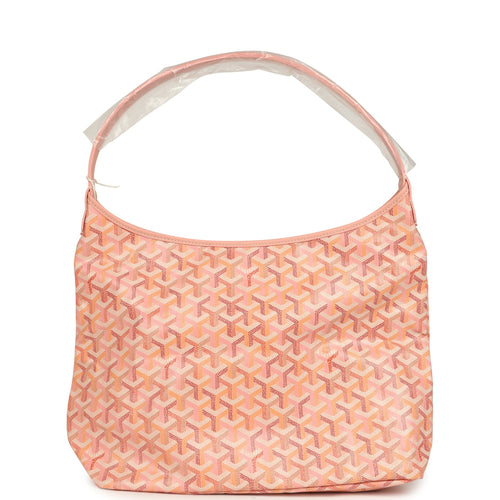 Goyard Goyardine Powder Pink Boheme Hobo Bag Palladium Hardware