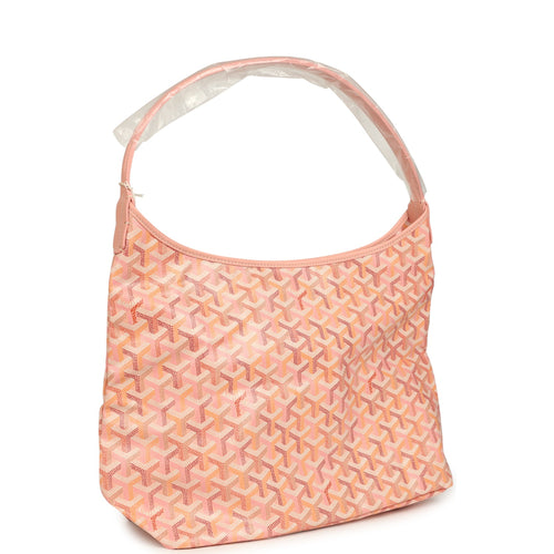 Goyard Goyardine Powder Pink Boheme Hobo Bag Palladium Hardware