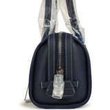 Goyard Goyardine Canvas Bonbonnière Bag Navy Blue Chevroches Calfskin Palladium Hardware - Thumbnail View 6