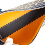 Goyard Goyardine Canvas Bonbonnière Bag Navy Blue Chevroches Calfskin Palladium Hardware - Thumbnail View 8