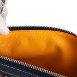Goyard Goyardine Canvas Bonbonnière Bag Navy Blue Chevroches Calfskin Palladium Hardware - Thumbnail View 9
