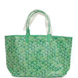 Goyard Goyardine Meadow Green Saint Louis PM Tote Palladium Hardware - Thumbnail View 4