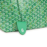 Goyard Goyardine Meadow Green Saint Louis PM Tote Palladium Hardware - Thumbnail View 6