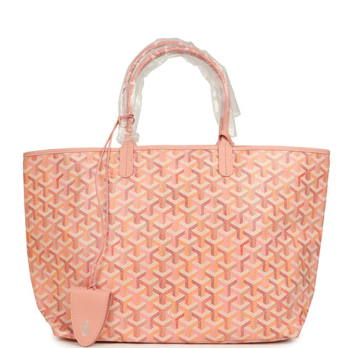 Goyard Goyardine Powder Pink Saint Louis PM Tote Palladium Hardware