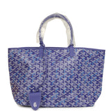 Goyard Goyardine Blueberry Purple Saint Louis PM Tote Palladium Hardware - Thumbnail View 1