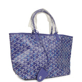 Goyard Goyardine Blueberry Purple Saint Louis PM Tote Palladium Hardware - Thumbnail View 2