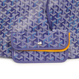 Goyard Goyardine Blueberry Purple Saint Louis PM Tote Palladium Hardware - Thumbnail View 7