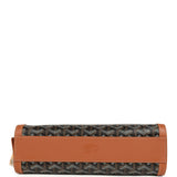 Goyard Goyardine Canvas Bonbonnière Bag Black and Brown Chevroches Calfskin Palladium Hardware - Thumbnail View 7