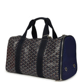Goyard Goyardine Canvas Navy Blue Voltigeur MM Pet Carrier Bag Palladium Hardware - Thumbnail View 5