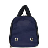 Goyard Goyardine Canvas Navy Blue Voltigeur MM Pet Carrier Bag Palladium Hardware - Thumbnail View 3