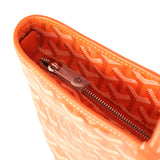 Goyard Goyardine Orange Artois MM Tote Palladium Hardware