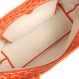 Goyard Goyardine Orange Artois MM Tote Palladium Hardware