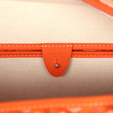 Goyard Goyardine Orange Artois MM Tote Palladium Hardware