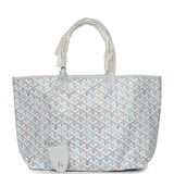 Goyard Goyardine Polar Blue Saint Louis PM Tote Palladium Hardware - Thumbnail View 1