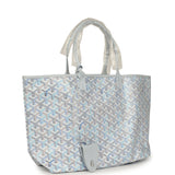 Goyard Goyardine Polar Blue Saint Louis PM Tote Palladium Hardware - Thumbnail View 2