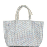 Goyard Goyardine Polar Blue Saint Louis PM Tote Palladium Hardware - Thumbnail View 4