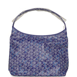Goyard Goyardine Blueberry Purple Boheme Hobo Bag Palladium Hardware - Thumbnail View 1
