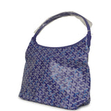 Goyard Goyardine Blueberry Purple Boheme Hobo Bag Palladium Hardware - Thumbnail View 5