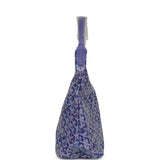 Goyard Goyardine Blueberry Purple Boheme Hobo Bag Palladium Hardware - Thumbnail View 3