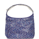 Goyard Goyardine Blueberry Purple Boheme Hobo Bag Palladium Hardware - Thumbnail View 4