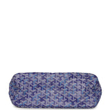 Goyard Goyardine Blueberry Purple Boheme Hobo Bag Palladium Hardware - Thumbnail View 6