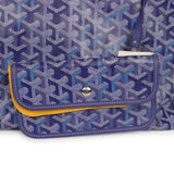 Goyard Goyardine Blueberry Purple Boheme Hobo Bag Palladium Hardware - Thumbnail View 8
