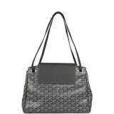 Goyard Goyardine Canvas Grey Rouette Souple Bag Palladium Hardware - Thumbnail View 7