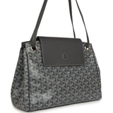 Goyard Goyardine Canvas Grey Rouette Souple Bag Palladium Hardware - Thumbnail View 2