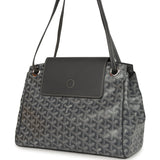 Goyard Goyardine Canvas Grey Rouette Souple Bag Palladium Hardware - Thumbnail View 5