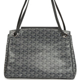 Goyard Goyardine Canvas Grey Rouette Souple Bag Palladium Hardware - Thumbnail View 4