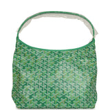 Goyard Goyardine Meadow Green Boheme Hobo Bag Palladium Hardware - Thumbnail View 1