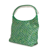 Goyard Goyardine Meadow Green Boheme Hobo Bag Palladium Hardware - Thumbnail View 5