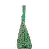 Goyard Goyardine Meadow Green Boheme Hobo Bag Palladium Hardware - Thumbnail View 3