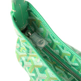Goyard Goyardine Meadow Green Boheme Hobo Bag Palladium Hardware - Thumbnail View 7