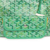 Goyard Goyardine Meadow Green Boheme Hobo Bag Palladium Hardware - Thumbnail View 8