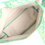 Goyard Goyardine Meadow Green Boheme Hobo Bag Palladium Hardware - Thumbnail View 9