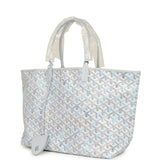 Goyard Goyardine Polar Blue Saint Louis PM Tote Palladium Hardware - Thumbnail View 5
