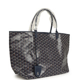 Goyard Goyardine Navy Saint Louis GM Tote Bag Palladium Hardware - Thumbnail View 2